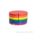 Wooden Building Blocks In 6 Colors Circle Blocks